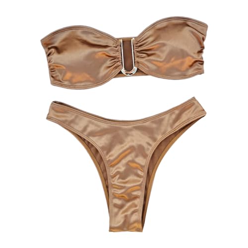 CVZQTE Sexy Bademode Biquini Bandeau Set Strandausflug Badeanzug Badeanzüge Strandmode von CVZQTE