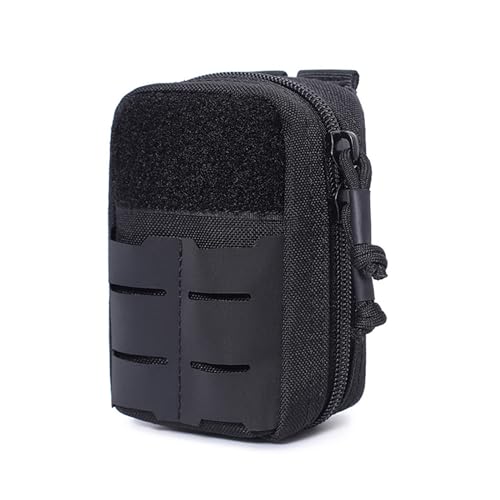 CVZQTE Taktisch medizinische Tasche aus Nylon, tragbare Erste-Hilfe-Hüfttasche für Outdoor, Camping, Wandern, Reisen, Farbe: Schwarz von CVZQTE