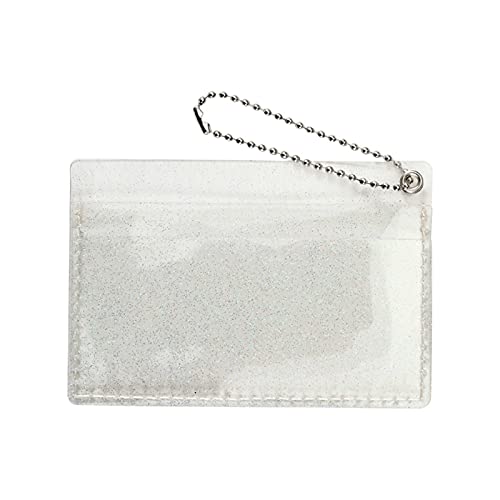 CVZQTE Transparente Damenhandtasche aus PVC, Zipfel, Mini-Geldbörse, Bus-Kreditkartenhalter, transparente Geldbörse, Damengeldbörse von CVZQTE