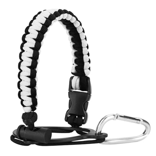 CVZQTE Wasserflaschenriemen, Paracord-Griff, Karabiner, Wasserflaschengriff, Gurt für Camping, Angeln, Wandern und Reisen von CVZQTE