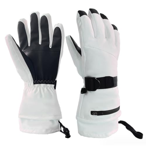 CVZQTE Winter-Skihandschuhe für Herren und Damen, wasserdicht, warm, Finger, Schnee, Skihandschuhe, Snowboardhandschuhe von CVZQTE