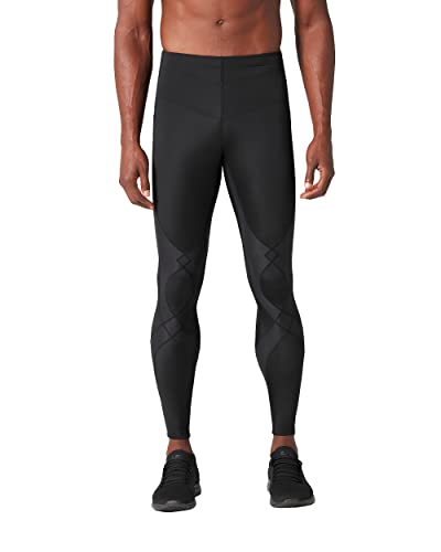 CW-X Herren Men's Stabilyx Joint Support Compression Sports Tights Kompressionshose, schwarz, Medium von CW-X