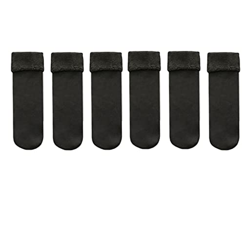 CWENROU Damensocken - Damen Winter Dicke Socken, Mode 6 Paar Damen Thermosocken, Winter Dicker Samt Reine Farbe Elastisch Weich Warm Freizeit Home Bodensocken, Schwarz,6 Paar CWENROU Damensocken - Damen Winter Dicke Socken, Mode 6 Paar Damen Thermosocken, Winter Dicker Samt Reine Farbe Elastisch Weich Warm Freizeit Home Bodensocken, Schwarz,6 Paar von CWENROU