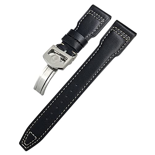 CWLPSL 20 mm echtes Lederarmband für IWC Big Pilot Watch Mark 18 Spitfire Hamilton, weiches Rindsleder-Uhrenarmband von CWLPSL