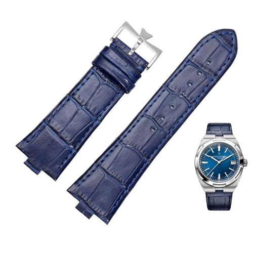 CWLPSL Echtes Lederarmband für Vacheron Constantin Overseas Serie 4500V 5500V P47040 Edelstahlschnalle Herrenuhrenarmband 25-8mm Blau CWLPSL Echtes Lederarmband für Vacheron Constantin Overseas Serie 4500V 5500V P47040 Edelstahlschnalle Herrenuhrenarmband 25-8mm Blau von CWLPSL