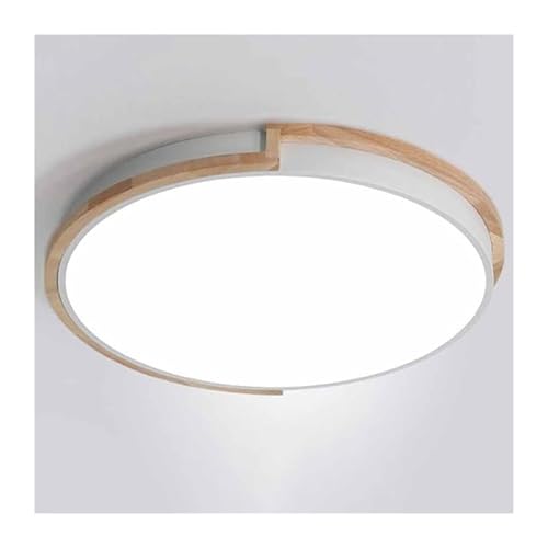 CWLPSL Flache Moderne runde LED-Deckenleuchte, dimmbare Deckenleuchte mit Acrylschirm (grün 1 Stück, 43 cm) von CWLPSL