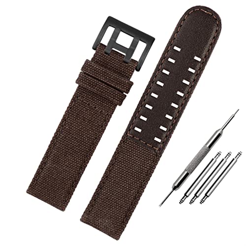 CWLPSL Für Hamilton Khaki Field Uhr h760250/h77616533/h70605963 H68201993 Uhrenarmband Echtes Leder Nylon Herrenuhrenarmband 20mm 22mm von CWLPSL