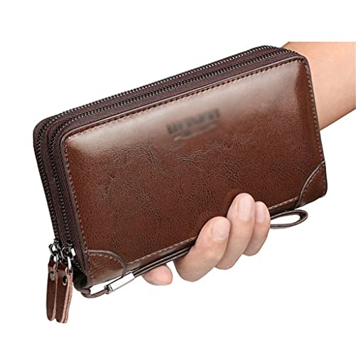 Weiche Leder Clutch Tasche Herren Geldbörse Herren Handtasche Kartentasche Hand Grab Bag Clip Tasche Herren Stil von CWLPSL