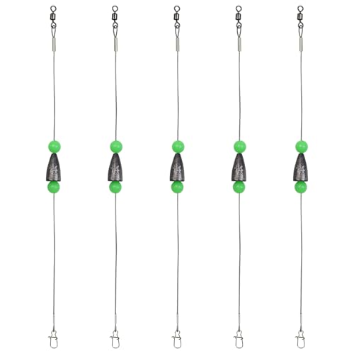 CWSDXM Carolina Rigs Angelgewichte, Kugel-Angelblei, vormontiert, Carolina Rigs (14 g, 10 Stück) von CWSDXM