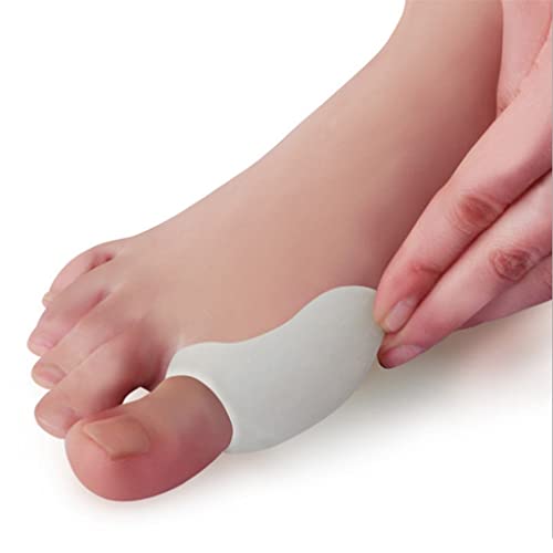 CWZZWS Hallux-Valgus-Korrektor, Einzelloch, Silikongel-Bunion-Zehenspreizer – Hallux-Valgus-Korrektor – großer Separator/Glätter, Unisex-Fußpflege von CWZZWS