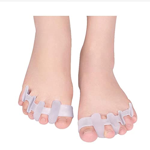 CWZZWS Kleine Gel-Zehenspreizer, Hallux-Valgus-Korrektor, Silikonseparator, Zehenspreizer für überlappende Zehen, Fußschienen-Stretcher, Spacer-Spreizer von CWZZWS