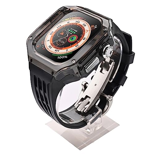 CWZZWS PC-Material Ultra 49 mm Gletscher-Modifikationsset, für Band Ultra 49 mm, luxuriöses transparentes Mod-Kit, für IWatch 8 Ultra 49 mm von CWZZWS