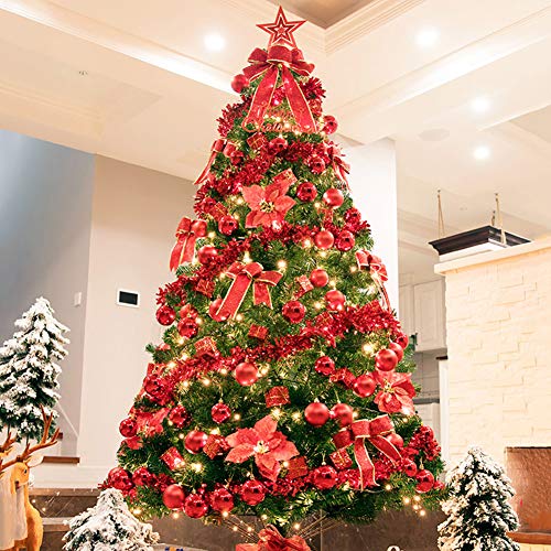 CWZZWS Premium Weihnachtsbaum-Set, Wunderschöner Künstlicher Weihnachtsbaum Für Zuhause Party Büro Innen- Und Außenbereich Feiertagsdekoration-A 300cm(10ft Modisch von CWZZWS