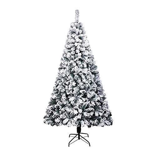 CWZZWS Weihnachtsbaum Beflockung Weihnachtsbaumzweige Automatischer künstlicher Weihnachtsbaum mit Metallständer (Größe: 7,8 Fuß (240 cm)) (3 Fuß (90 cm)) () Modisch von CWZZWS