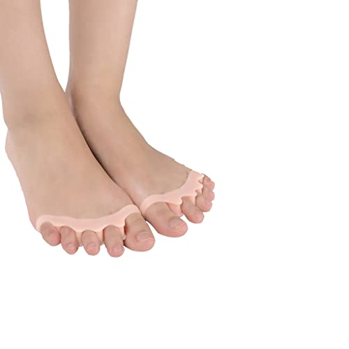 CWZZWS Zehenglätter, Zehenspreizer für überlappende Zehen, Gel-Silikon-Glätteisen-Korrektor, Spreizer, Abstandshalter für Hallux Valgus und krumme Zehen von CWZZWS