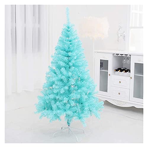 Weihnachtsbaum, blau, künstlicher Weihnachtsbaum, feuerhemmender Weihnachtsbaum mit Ständer, PVC, Weihnachtsdekoration für drinnen und draußen, Neujahrsdekoration (blau, 180 cm (6 Fuß)) (blau, 120 cm von CWZZWS