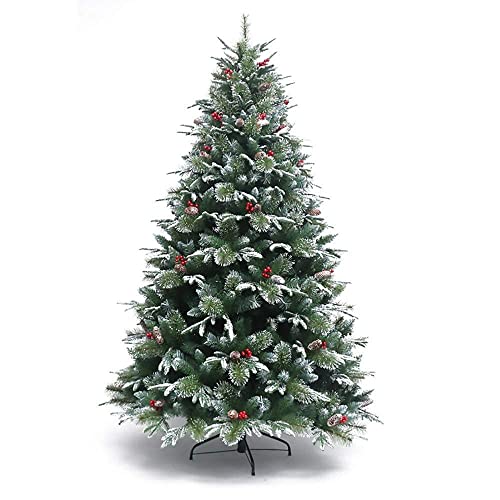 Weihnachtsbaum Weihnachtsdekorationen High-End-Weihnachtsbaum gemischt mit rot-weißen Kiefernnadeln PE-PVC-Mischautomatikbaum (1,5 m (526 Köpfe zu 27 Gruppen)) (1,2 m (322 Köpfe zu 21 Gruppen)) (3 m von CWZZWS