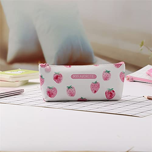 CXLHZCJB 1 Stück Kawaii Federmäppchen, klein, mit frischem Druck, Geschenk, Estuches, Schule, Federmäppchen, Federmäppchen, Bleistiftbeutel, Schulbedarf, Schreibwaren (Silber) von CXLHZCJB