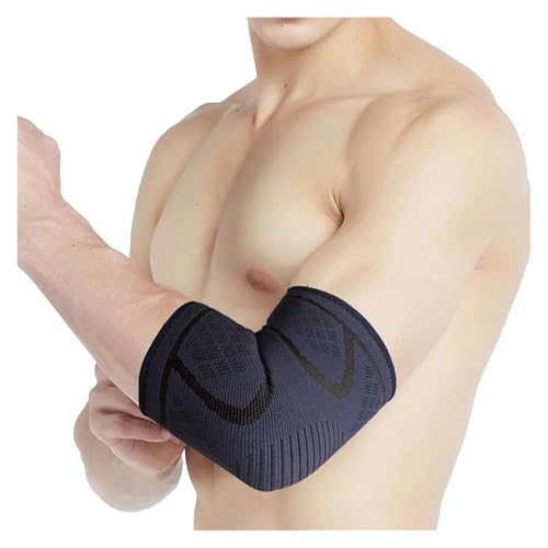 CXLHZCJB 1PC Ellenbogenbandage, elastische Ellenbogen-Kompressionsmanschette für Sport, Sehnenentzündung, Golfer, Tennis, Schmerzlinderung, Ellenbogenstütze, Männer und Frauen, sportliche von CXLHZCJB