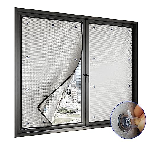 CXLHZCJB Reflektierende Fensterfolie, Sichtschutzfolie, Wohnzimmer-Isolierfolie, Dachboden, Aluminiumfolie, Fenster-Sonnenblende, Wärmekontrolle, Anti-UV-Verdunkelungs-Fenstertönung, von CXLHZCJB