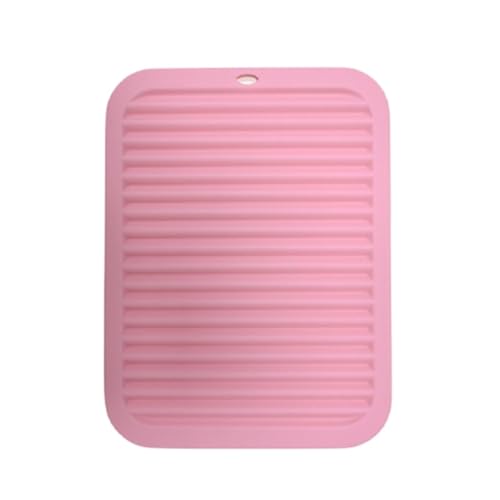 CXLHZCJB Spülbeckenmatte, Küchenarmaturmatte, Spülschwamm, Abflussregal, Spülbeckenmatte, Wasserhahn-Spritzfänger, Badezimmer-Schutzmatte (Rosa) von CXLHZCJB