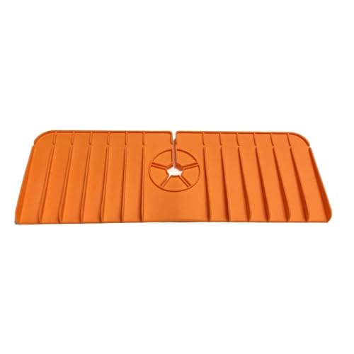 CXLHZCJB Spülbeckenmatte, Lebensmittelqualität, Wasserhahn-Wasserpad, saugfähiges Pad, Spüle, Anti-Spray und Abflusswasser-Rückhaltepad, Küche (orange) von CXLHZCJB