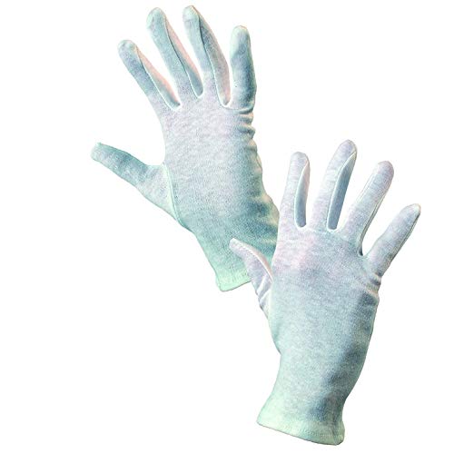 CXS Baumwollhandschuhe - 100% Baumwolle, Stoffhandschuhe, Textilhandschuhe, Arbeitshandschuhe, Handschuhe Weiß - Größe 8 (60 Paar) von CXS