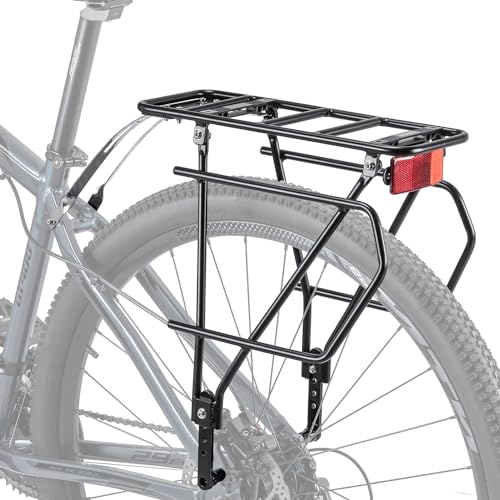 CXWX Fahrrad Gepäckträger Hinten mit Reflektor MTB Gepäckträger maximaler Belastung 27kg Fahrradgepäckträger für 26-29 Zoll von CXWXC