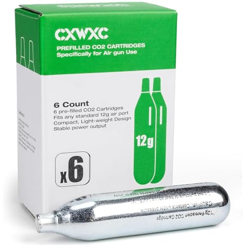 CXWXC CO2 Kartusche für Softair, Painball, Luftpistolen, Luftgewehre oder Co2 Gewehr CO2 Kapseln 12G von CXWXC