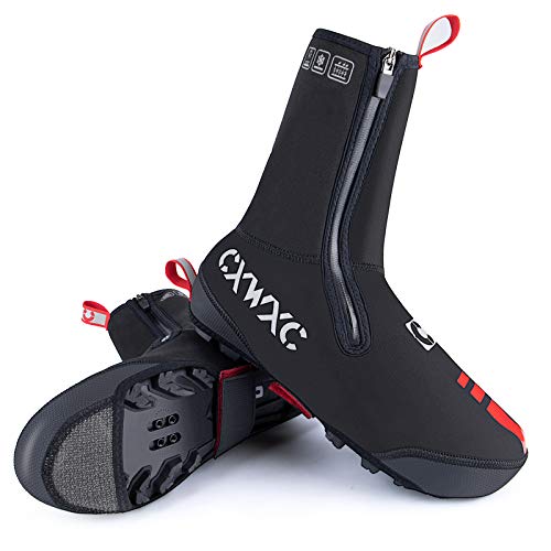 CXWXC Cycling Shoe Covers Neoprene Waterproof,Winter Thermal Warm Full Bicycle Overshoes for Men Women,Road Mountain Bike Booties CXWXC Cycling Shoe Covers Neoprene Waterproof,Winter Thermal Warm Full Bicycle Overshoes for Men Women,Road Mountain Bike Booties von CXWXC