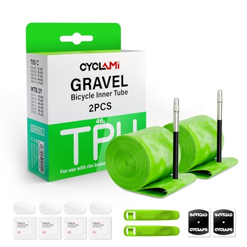 CYCLAMI 2 PCS TPU Gravel Inner Tube 700C x 32-47,FV:64MM CYCLAMI 2 PCS TPU Gravel Inner Tube 700C x 32-47,FV:64MM von CYCLAMI