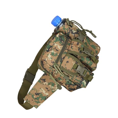 CYILPR Tacticals Hüfttasche Angeltasche Mit Wasserflaschenhalter Multifunktionale Bauchtasche Zum Radfahren Wandern Jagen von CYILPR