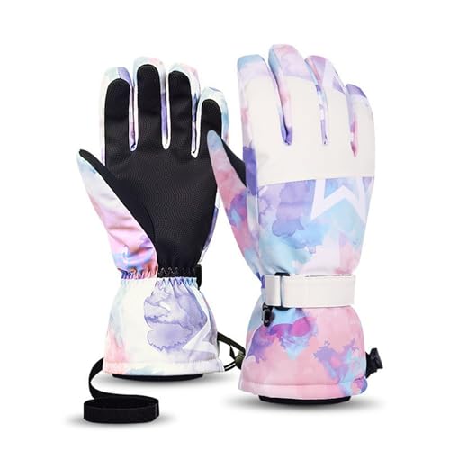 CYILPR Winter-Skihandschuhe, warm, Touchscreen-Handschuhe, winddicht, rutschfest, für Skifahren, Laufen, Radfahren, Motorrad von CYILPR