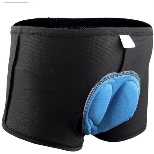 CYMKYQ Fahrradhose,Fahrradhose Herren Radfahren Shorts Atmungsaktive Mesh Radfahren Unterwäsche 5D Gel Pad Stoßfest MTB Bike Shorts Fahrrad Unterwäsche Mann Shorts(Sponge Blue,M) von CYMKYQ