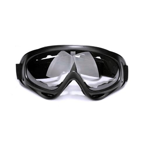 CYMKYQ Motocross Brille,Motorradbrille Schutzbrillen, Schutzbrillen, Motorradbrillen, Sport-Windschutzscheibenmasken, Schutzbrillen (Size : Black Frame-Yellow Film) von CYMKYQ