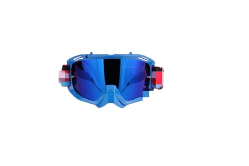 Motocross Brille,Motorradbrille Schutzbrillen Offroad-Motorrad-Rennbrillen Mountainbike-Reithelmbrillen Outdoor-Brillen Winddichte Schutzbrillen (Color : Full blue) von CYMKYQ