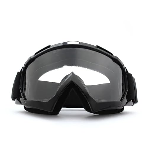 Motocross Brille,Motorradbrille Skibrille Winter Schnee Radfahren Sportbrille UV-Schutz Männer Frauen Skifahren Snowboard Motocross Brille (Color : Transparent Lens) von CYMKYQ