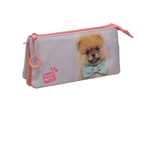 Studio Pets Federmäppchen für Welpen, dreifach, Verschiedene Fächer, Mehrfarbig, offizielles Produkt (CyP Brands), Rosa, SMALL, Modernes Studio Pets Federmäppchen für Welpen, dreifach, Verschiedene Fächer, Mehrfarbig, offizielles Produkt (CyP Brands), Rosa, SMALL, Modernes von CYPBRANDS