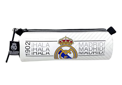 CYPBRANDS Unisex Kinder Real Portatodo-Hala Madrid Federmäppchen, weiß CYPBRANDS Unisex Kinder Real Portatodo-Hala Madrid Federmäppchen, weiß von CYPBRANDS