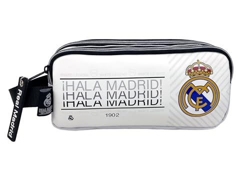 CYPBRANDS Unisex Kinder Real Portatodo Triple Con 3 Cuerpos-Hala Madrid Federmäppchen, weiß CYPBRANDS Unisex Kinder Real Portatodo Triple Con 3 Cuerpos-Hala Madrid Federmäppchen, weiß von CYPBRANDS