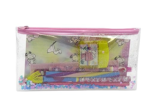 CYPBRANDS Unisex Kinder Snoopy Federmäppchen mit Zubehör für Schreibwaren Set, Mehrfarbig CYPBRANDS Unisex Kinder Snoopy Federmäppchen mit Zubehör für Schreibwaren Set, Mehrfarbig von CYPBRANDS