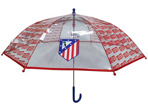 CyP Brands Atlético de Madrid, Kinderschirm, Regenschirm, Durchmesser 48 cm, manuell, transparent, offizielles Produkt, durchsichtig CyP Brands Atlético de Madrid, Kinderschirm, Regenschirm, Durchmesser 48 cm, manuell, transparent, offizielles Produkt, durchsichtig von CYPBRANDS