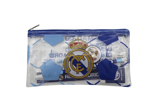 CyP Brands Real Madrid Schreibwaren-Set, Schreibwaren, Lineal, Radiergummi, Anspitzer, Federmäppchen, Bleistift, Weiß, offizielles Produkt CyP Brands Real Madrid Schreibwaren-Set, Schreibwaren, Lineal, Radiergummi, Anspitzer, Federmäppchen, Bleistift, Weiß, offizielles Produkt von CYPBRANDS