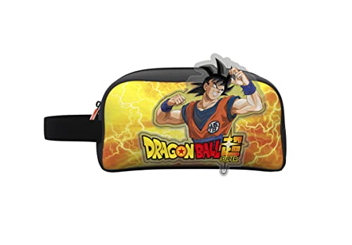 Dragon Ball Kulturbeutel, Kulturbeutel, Badezimmer, Reise, Lunchbox, Lunchbox, Mehrfarbig, offizielles Produkt (CyP Brands), gelb, Estandar, Dragon Ball Kulturbeutel von CYPBRANDS