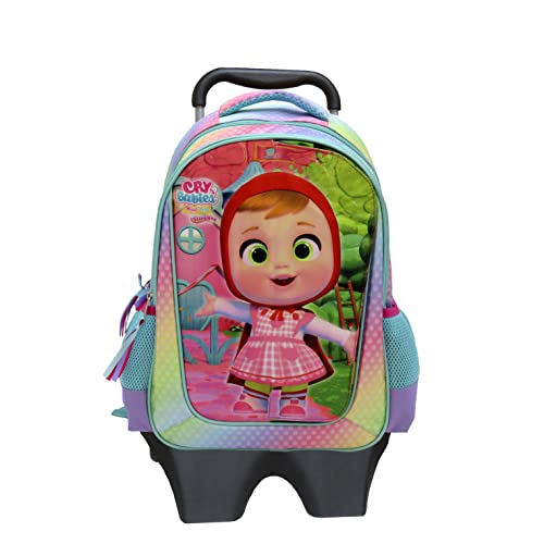 Rucksack Trolley mit Klappen und Magnetklappen für Babys (CyP Brands), bunt, Talla única, Rucksack Trolley mit Klappen Magnet Weinende Babys von CYPBRANDS