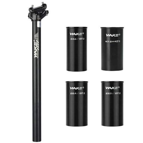 CYSKY Fahrrad Sattelstütze 27,2 x 400mm mit 4 Größen Sattelstützen Adapter 28,6mm 30,4mm 30,9mm 31,6mm, Shock Absorber Fahrrad Sattelstütze für Mountainbike Rennrad MTB BMX CYSKY Fahrrad Sattelstütze 27,2 x 400mm mit 4 Größen Sattelstützen Adapter 28,6mm 30,4mm 30,9mm 31,6mm, Shock Absorber Fahrrad Sattelstütze für Mountainbike Rennrad MTB BMX von CYSKY