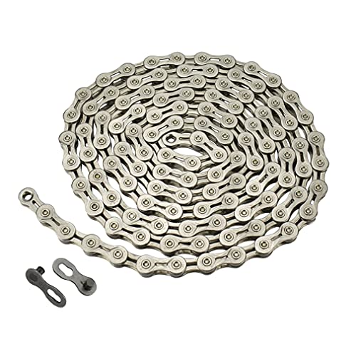 CYSKY Fahrradkette 11 Fach Fahrradkette 1/2 x 11/128 Zoll 116 Glieder Stahl hohe Festigkeit Fahrradkette für 11-Gang Straße Mountainbike CYSKY Fahrradkette 11 Fach Fahrradkette 1/2 x 11/128 Zoll 116 Glieder Stahl hohe Festigkeit Fahrradkette für 11-Gang Straße Mountainbike von CYSKY
