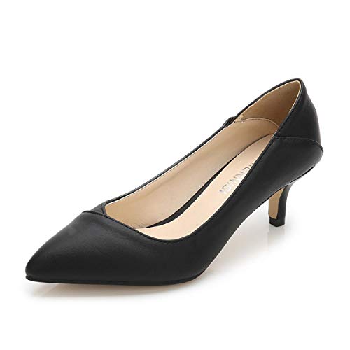 Damenschuhe mit hohen Absätzen, Hausschuhe mit niedrigen Absätzen, Lederplattform, Pumps, sexy Stilett, Büroschuhe für Damen, zwei Möglichkeiten, elegante Freizeitschuhe in Übergröße 35-46 zu tragen von CYwinterB