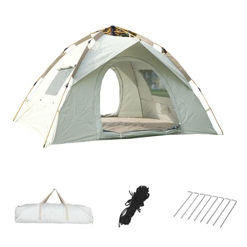 CYzpf Camping Zelt 2-4 Personen Instant Pop Up Zelt Wasserdicht Schicht Automatische Kuppelzelt Ultraleicht für Rucksackreisen Wandern,Gray1,2.2m*2.0m*1.45m von CYzpf