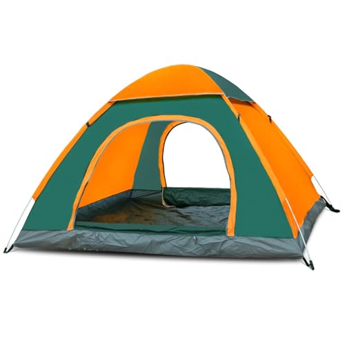 CYzpf Camping Zelt Kompaktes 1-4 Mann Kuppelzelt Wasserdicht & Winddicht Pop Up Campingzelt Geeignet für Erwachsene Wandern Camping Outdoor,Green3,2.0m*1.4m*1.1m von CYzpf